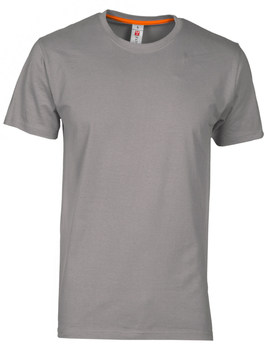 Camiseta SUNRISE GRIS ACERO de manga corta y cuello redondo 100 % algodón de 190 GR/MQ 