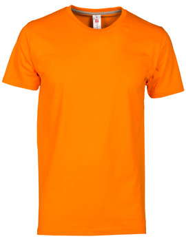 Camiseta SUNRISE NARANJA de manga corta y cuello redondo 100 % algodón de 190 GR/MQ 