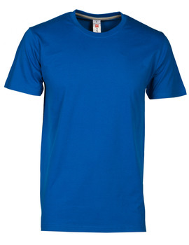 Camiseta SUNRISE AZUL REAL de manga corta y cuello redondo 100 % algodón de 190 GR/MQ 