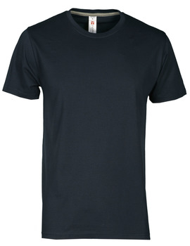 Camiseta SUNRISE AZUL MARINO de manga corta y cuello redondo 100 % algodón de 190 GR/MQ 