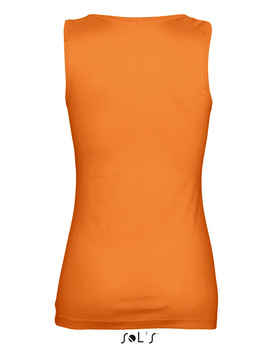 Camiseta Mujer JANE Sin Mangas Naranja