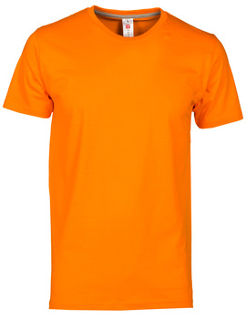 Camiseta básica SUNSET de manga corta color Naranja