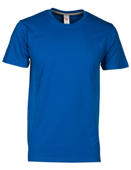 Camiseta básica SUNSET de manga corta color Azul Real
