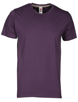Camiseta básica SUNSET de manga corta color Violeta Índigo