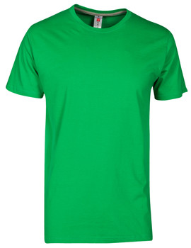 Camiseta básica SUNSET de manga corta color Verde Gelatina