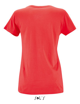 Camiseta METROPOLITAN Mujer Manga Corta Roja