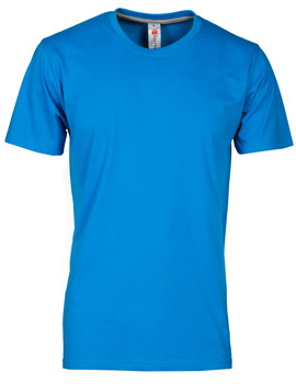 Camiseta básica SUNSET de manga corta color Azul Real Claro