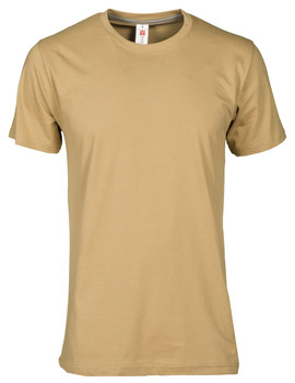 Camiseta básica SUNSET de manga corta color Marrón Cálido