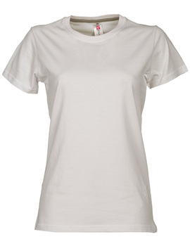 Camiseta básica SUNSET LADY de manga corta color Blanco