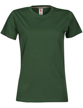 Camiseta básica SUNSET LADY de manga corta color Verde