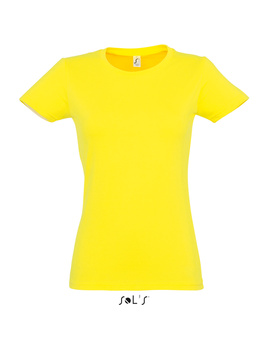 Camiseta Manga Corta IMPERIAL de mujer de color Amarillo Limón