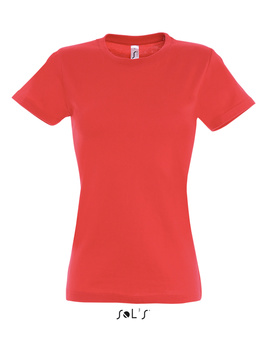 Camiseta Manga Corta IMPERIAL de mujer de color Rojo Hibiscus