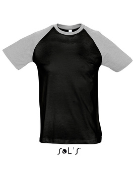 Camiseta Bicolor FUNKY de hombre Color Negro + Gris