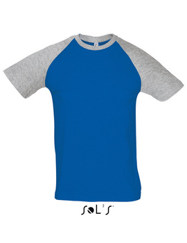 Camiseta Bicolor FUNKY de hombre Color Azul + Gris