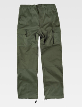 Pantalón Básico Reforzado B1416 color Verde Kaki
