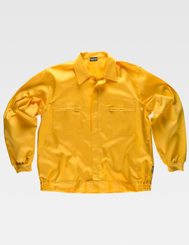 Cazadora de trabajo con cuello camisero B1102 color Amarillo