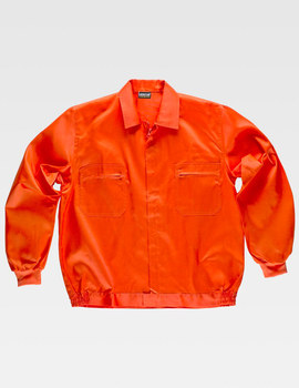 Cazadora de trabajo con cuello camisero B1102 color Naranja