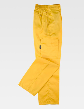 Pantalón básico multibolsillos B1403 color Amarillo