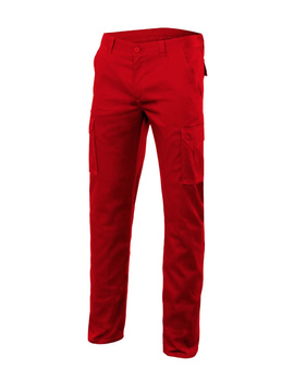 Pantalón Stretch Multibolsillos 103002S color Rojo