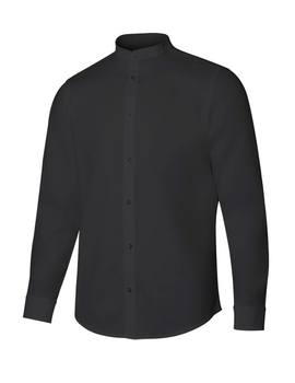 Camisa de manga larga y cuello mao 405013S color Negro