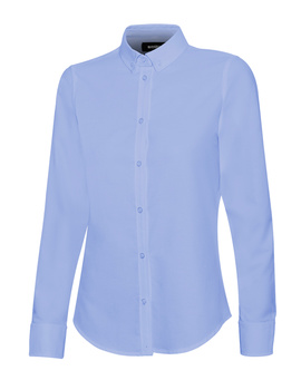 Camisa Oxford de mujer de manga larga 405005S color Celeste
