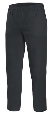 Pantalón multiservicio 533001 negro con gomas, cordones y dos bolsillos