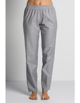 Pantalón clásico 8201 gris con gomas para sanidad, servicios, comercio y estética