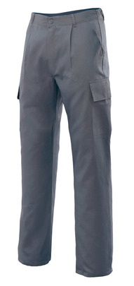 Pantalón trabajo 31601 gris, multibolsillos y linea económica