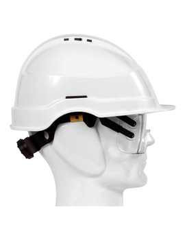 Casco de protección IRIS II con gafas y ventilación
