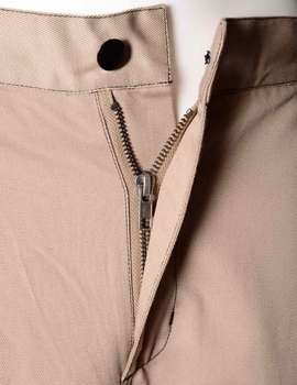 Pantalón trabajo beige/negro HIGHLAND 250 GRS. resistente y muy confortable