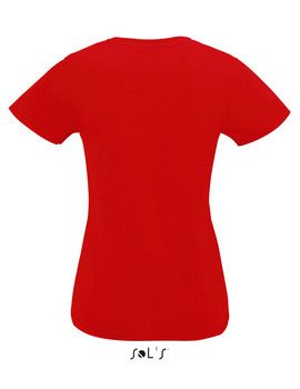 Camiseta IMPERIAL V Mujer Manga Corta Roja
