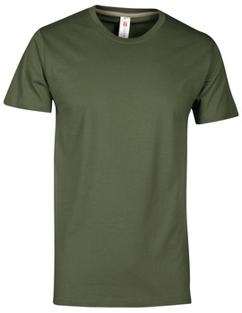 Camiseta básica SUNSET de manga corta color Verde Militar