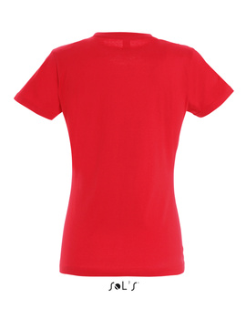 Camiseta Manga Corta IMPERIAL de mujer de color Rojo