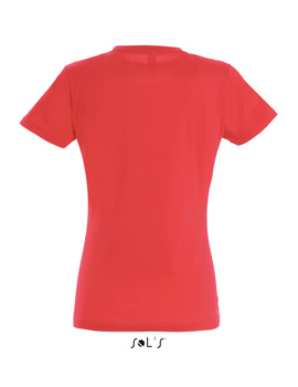 Camiseta Manga Corta IMPERIAL de mujer de color Rojo Hibiscus