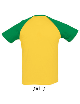 Camiseta Bicolor FUNKY de hombre Color Amarillo + Verde