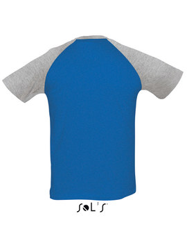 Camiseta Bicolor FUNKY de hombre Color Azul + Gris