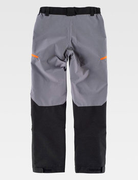 Pantalón Impermeable Combinado S8320 - Gris/ Negro