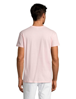 Camiseta básica cuello redondo de manga corta REGENT color Rosa Medio