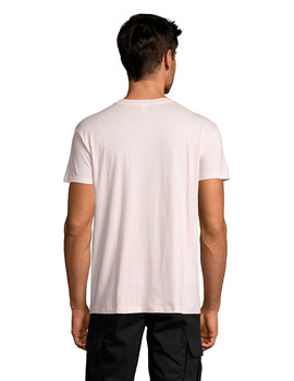 Camiseta básica cuello redondo de manga corta REGENT color Rosa Pálido