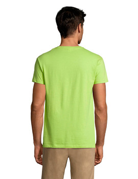 Camiseta básica cuello redondo de manga corta REGENT color Verde Manzana